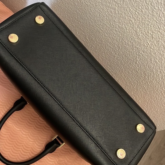 Michael Kors Kellen Black Satchel Tote Handbag - Picture 6 of 8